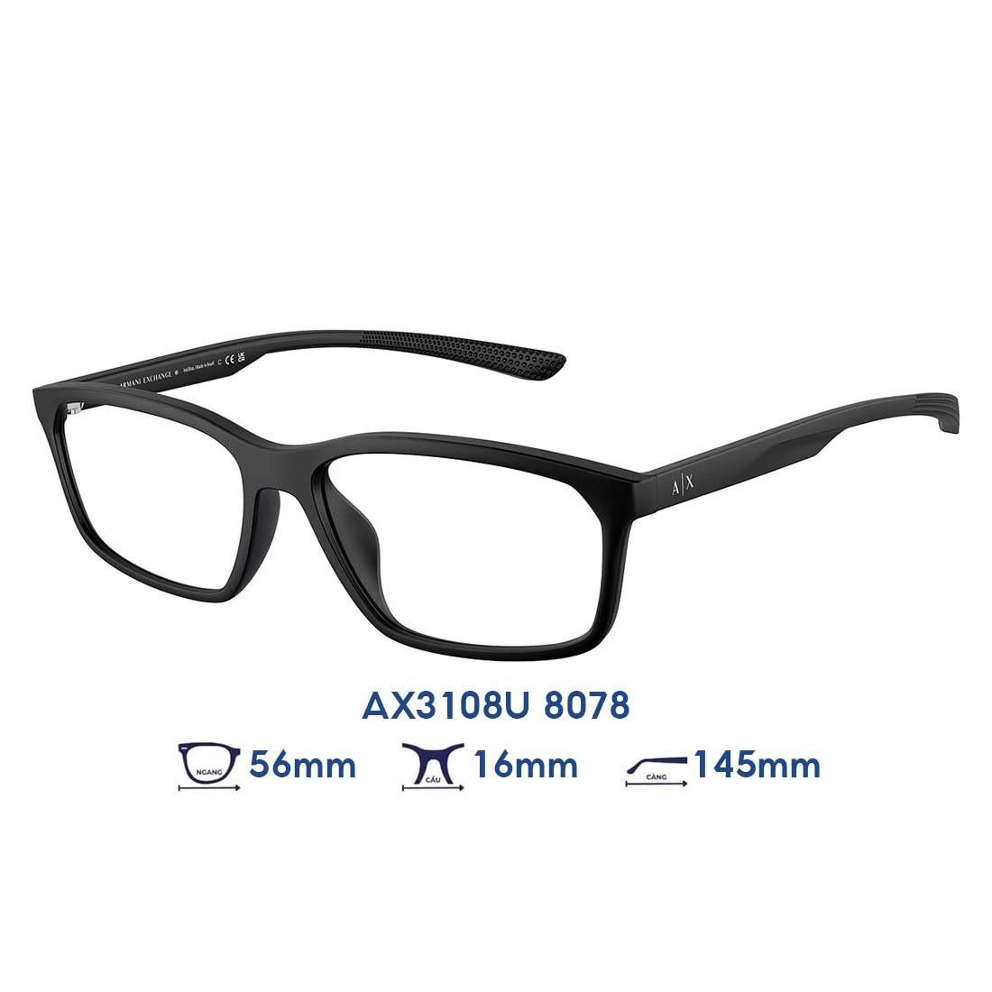  Gọng kính Armani Exchange AX3108U 8078 