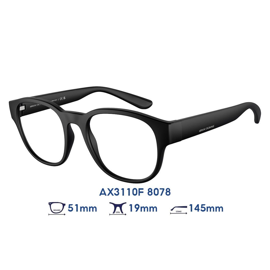 Gọng kính Armani Exchange AX3110F 8078