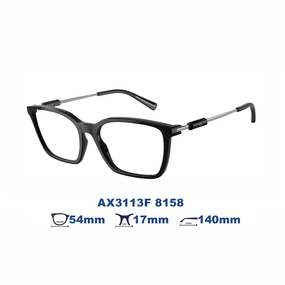  Gọng kính Armani Exchange AX3113F 8158 