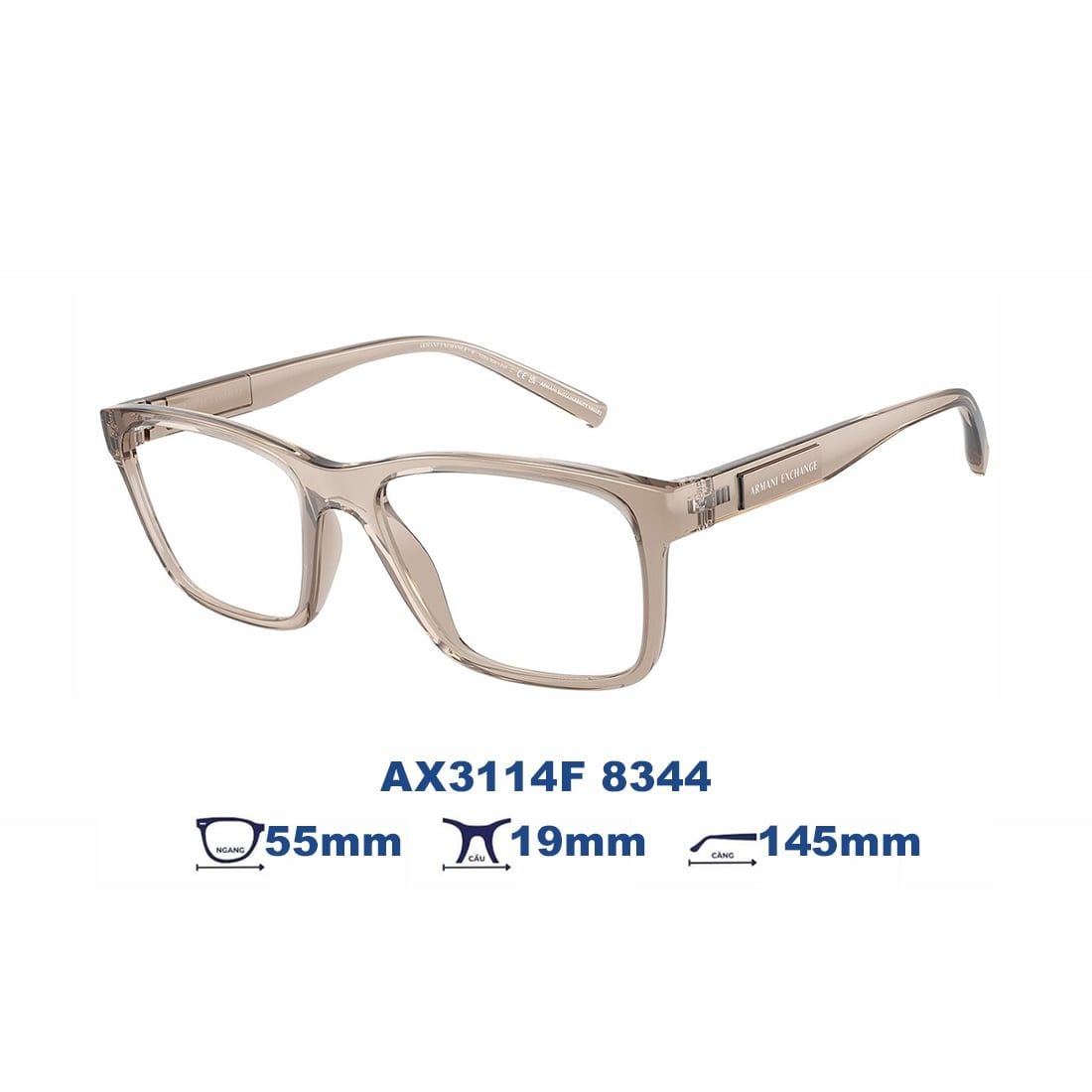  Gọng kính Armani Exchange AX3114F 8344 