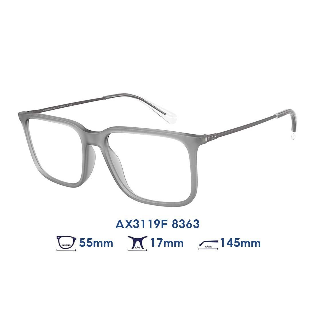  Gọng kính Armani Exchange AX3119F 8363 