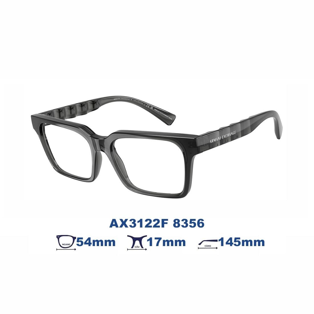  Gọng kính Armani Exchange AX3122F 8356 