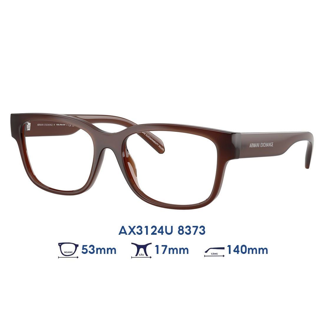 Gọng kính Armani Exchange AX3124U 8373