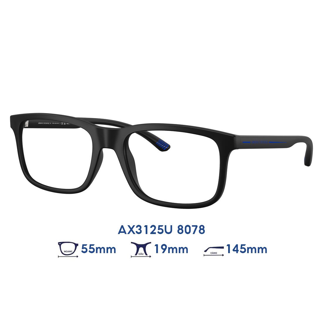 Gọng kính Armani Exchange AX3125U 8078