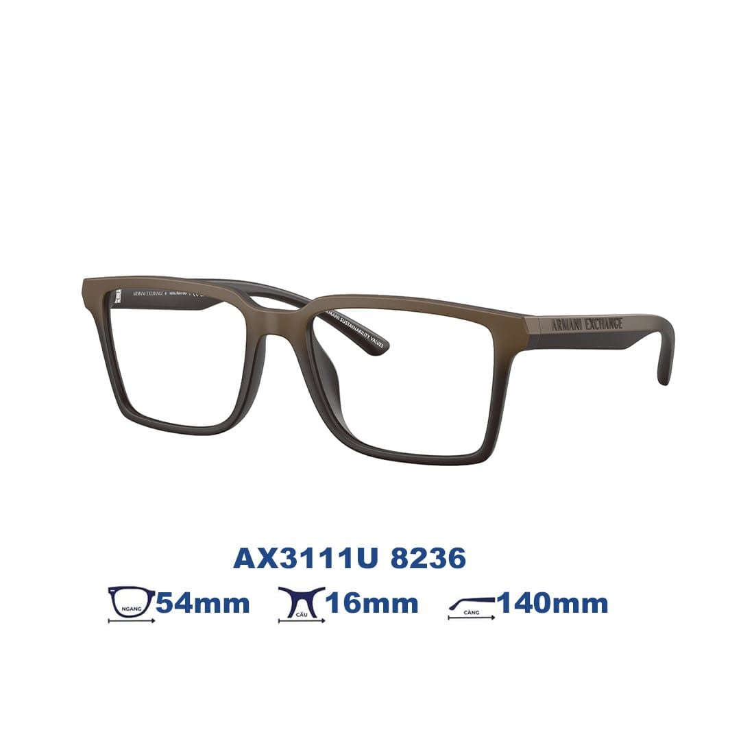  Gọng kính Armani Exchange AX3129U 8391 