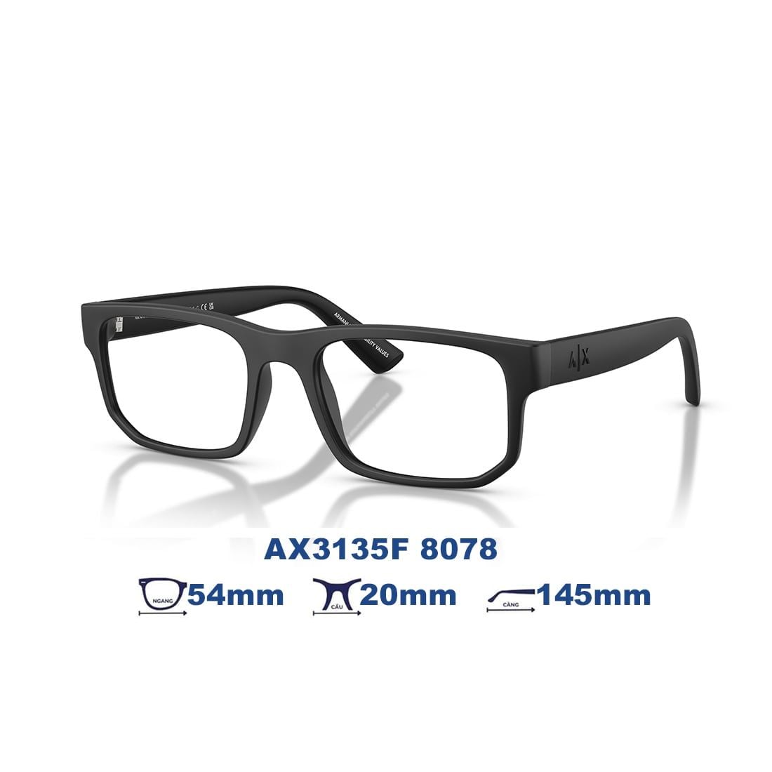  Gọng kính Armani Exchange AX3135F 8078 