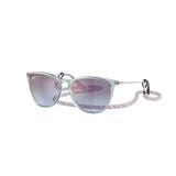 Kính mát trẻ em Rayban Junior RJ9060SF 7223U0 - Xanh dương trong suốt – góc nghiêng 3/4