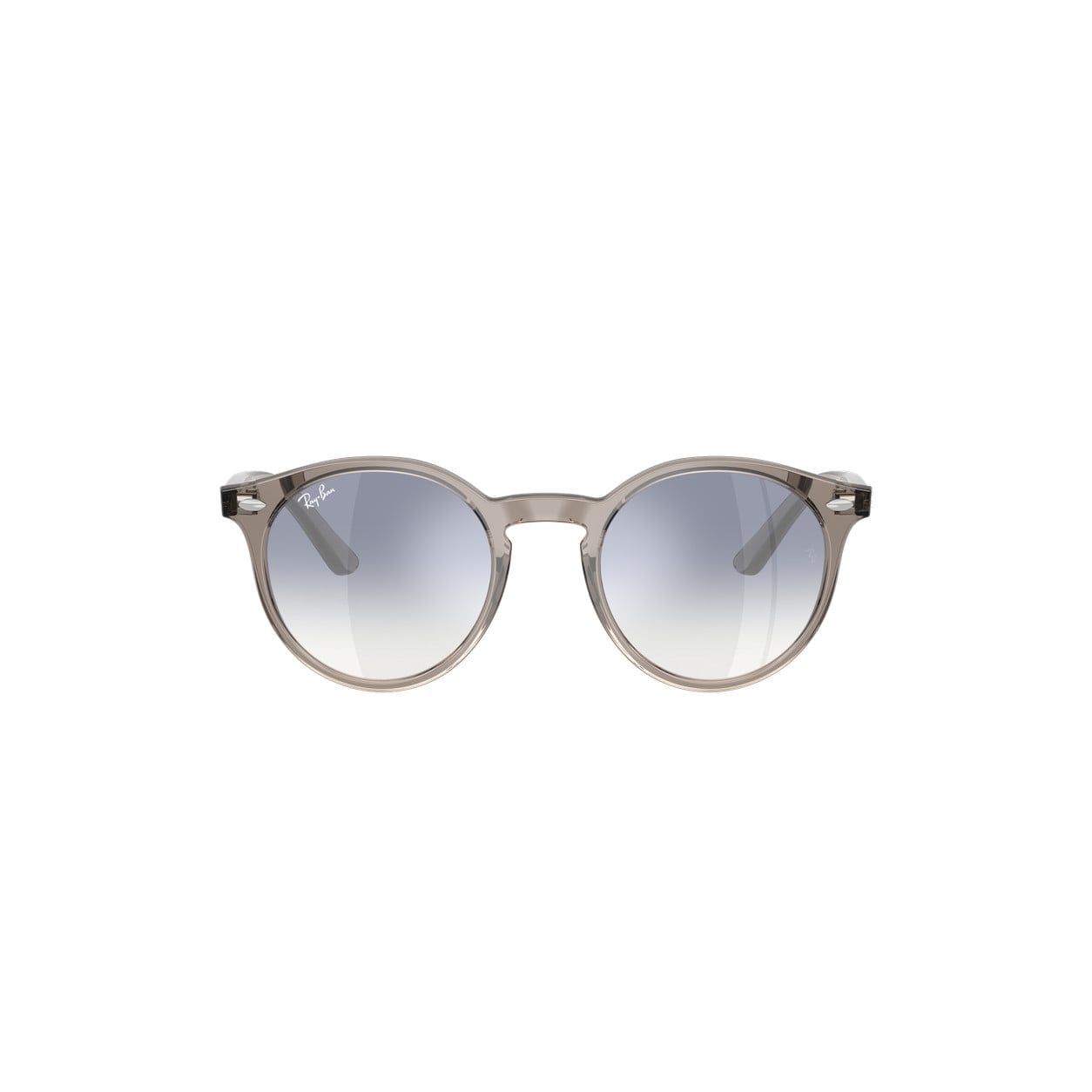 Kính mát trẻ em Rayban Junior RJ9064S 72207B - Xám trong suốt – ảnh chính diện trên nền trắng
