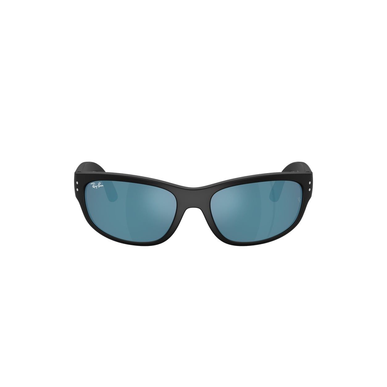 Kính mát trẻ em Rayban Junior RJ9189S 100S55 - Đen mờ – ảnh chính diện trên nền trắng
