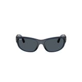 Kính mát trẻ em Rayban Junior RJ9189S 719687 - Xanh dương trong suốt – ảnh chính diện trên nền trắng