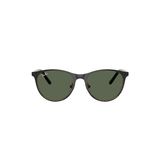 Kính mát trẻ em Rayban Junior RJ9552S 294/71 - Đen phối vàng kim – ảnh chính diện trên nền trắng