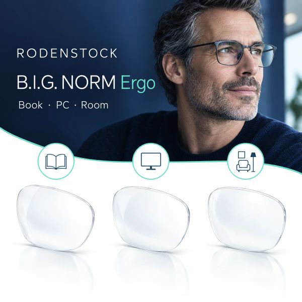 Tròng kính văn phòng Rodenstock B.I.G NORM Ergo cao cấp chính hãng tại Liên Sơn Optic