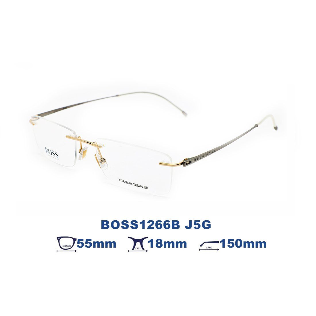  Gọng kính HUGO BOSS BOSS1266B J5G 