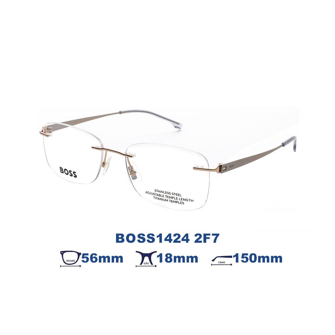  Gọng kính HUGO BOSS BOSS1424 2F7 