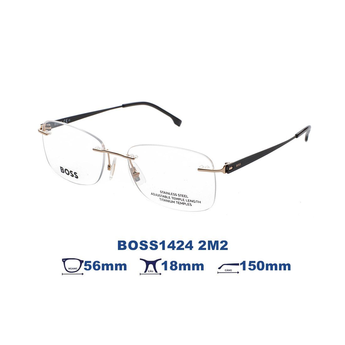  Gọng kính HUGO BOSS BOSS1424 2M2 
