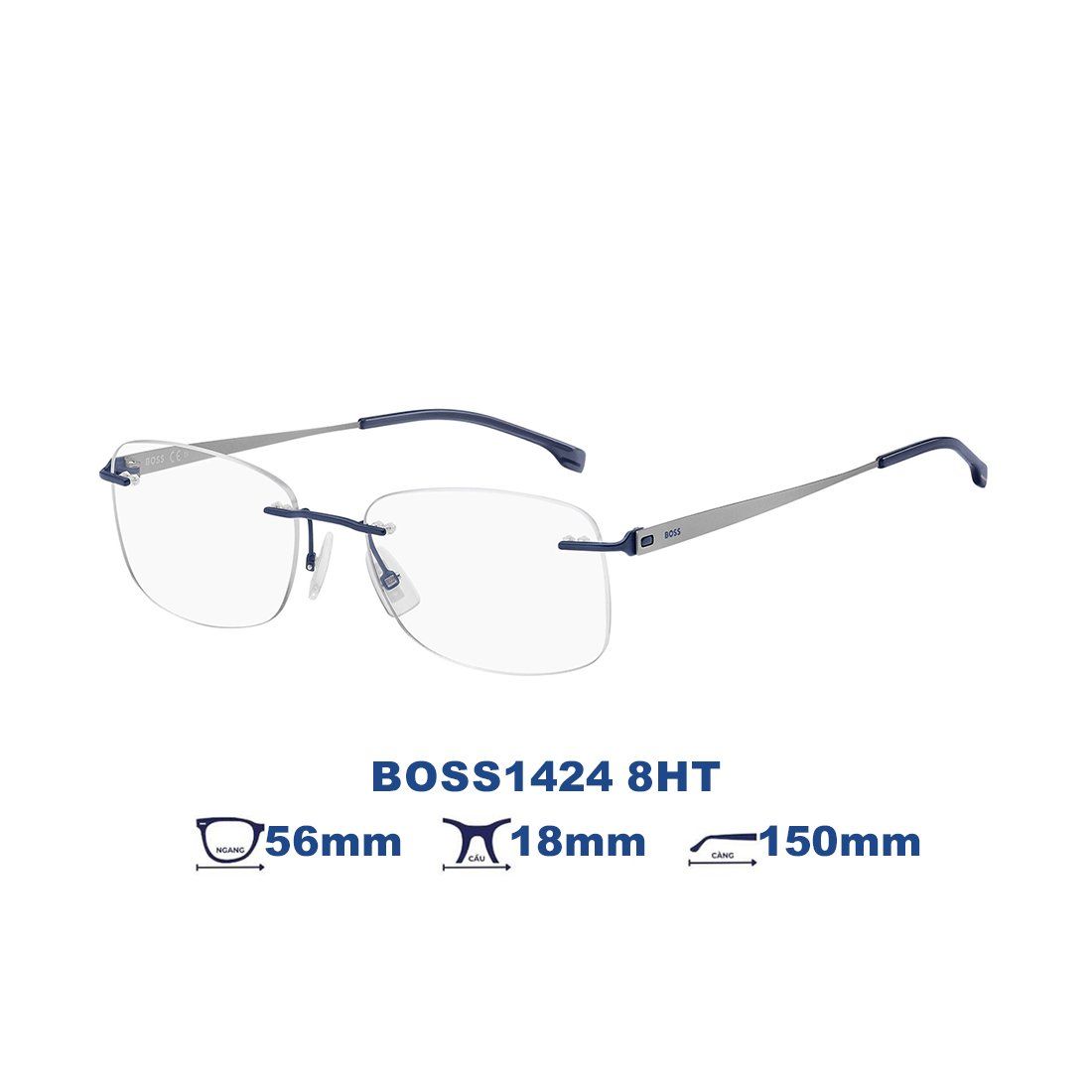  Gọng kính HUGO BOSS BOSS1424 8HT 