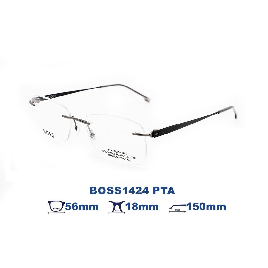  Gọng kính HUGO BOSS BOSS1424 PTA 