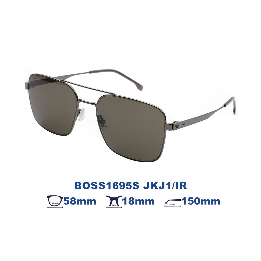  Kính mát HUGO BOSS BOSS1695S JKJ1/IR 
