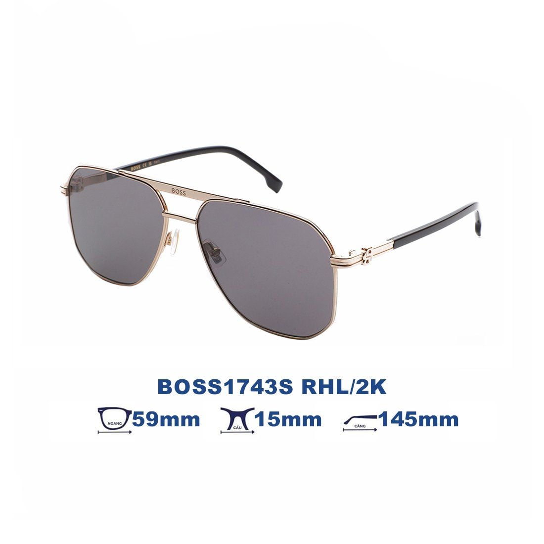  Kính mát HUGO BOSS BOSS1743S RHL/2K 