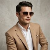 Kính mát BURBERRY BE3170 110913 – người mẫu đeo kính