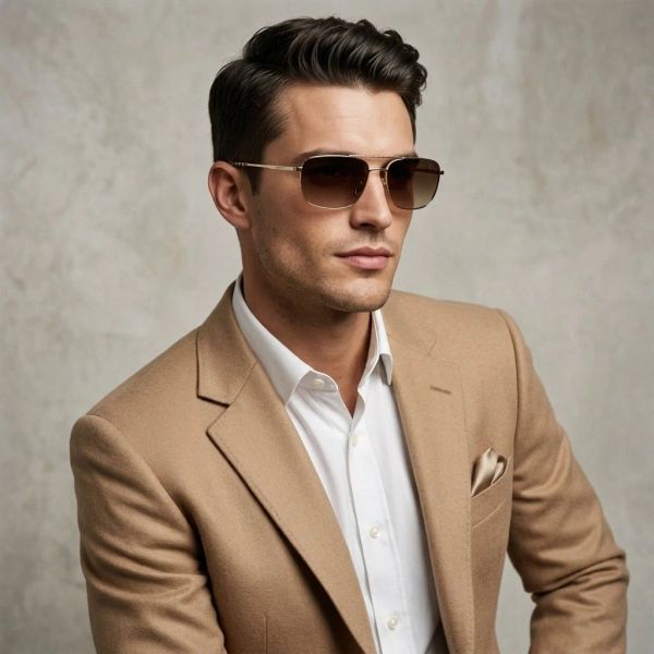 Kính mát BURBERRY BE3170 110913 – người mẫu đeo kính