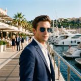 Kính mát BURBERRY BE3171 110980 – người mẫu đeo kính