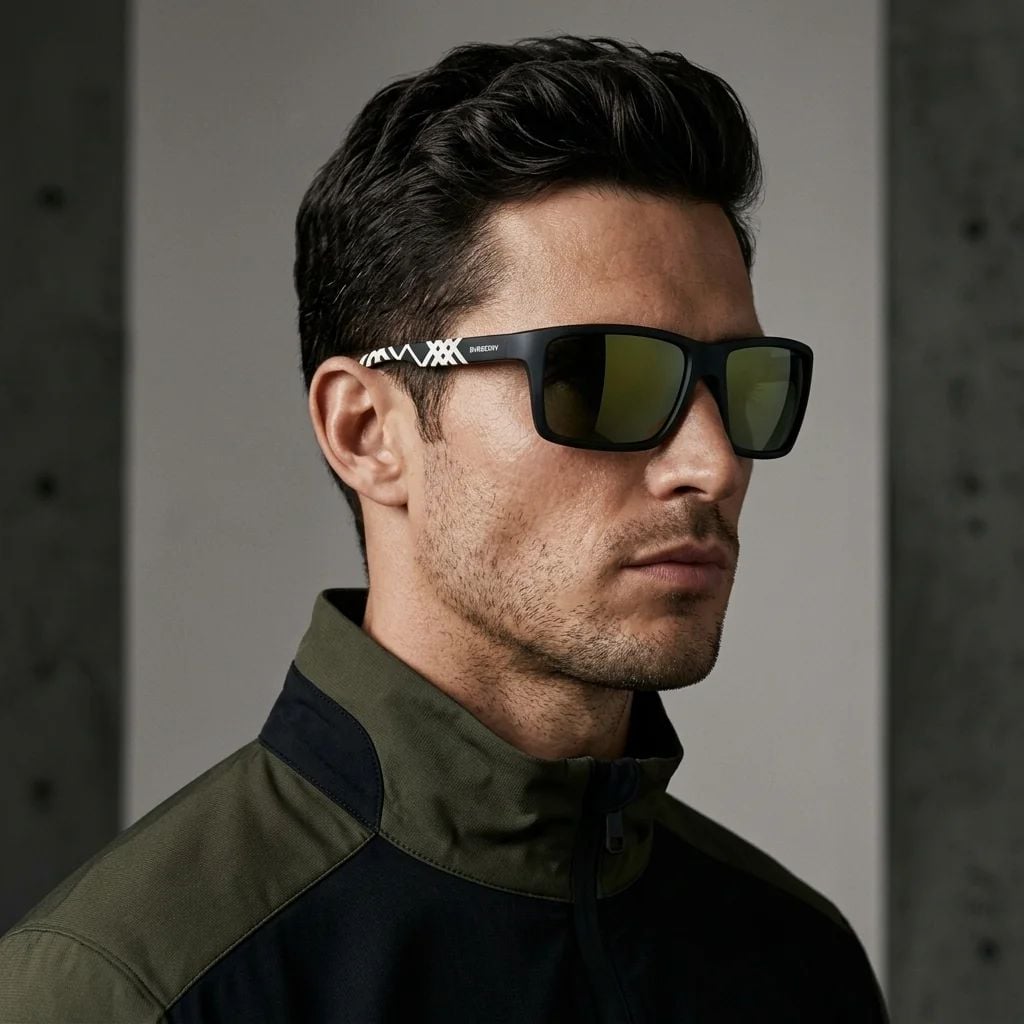 Kính mát BURBERRY BE4483 42326R – người mẫu đeo kính