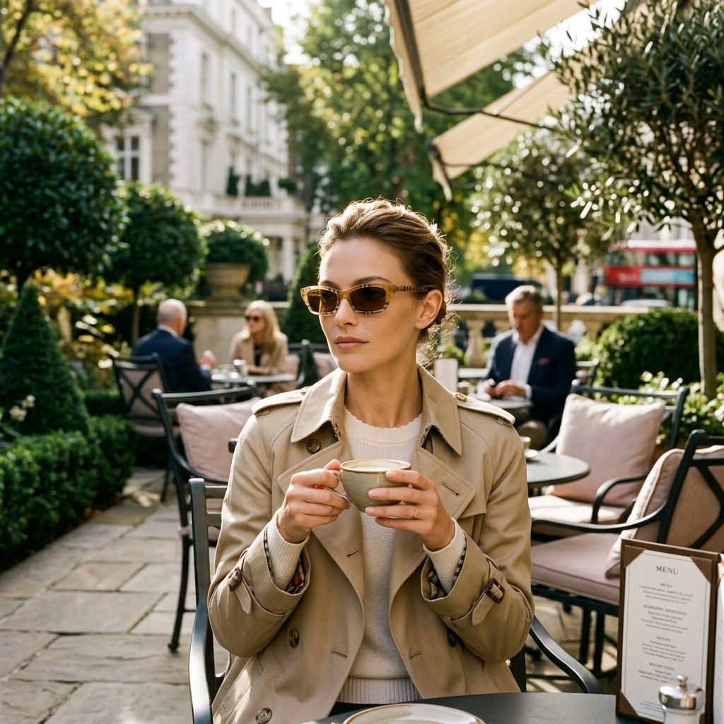 Kính mát BURBERRY BE4488 416373 – người mẫu đeo kính
