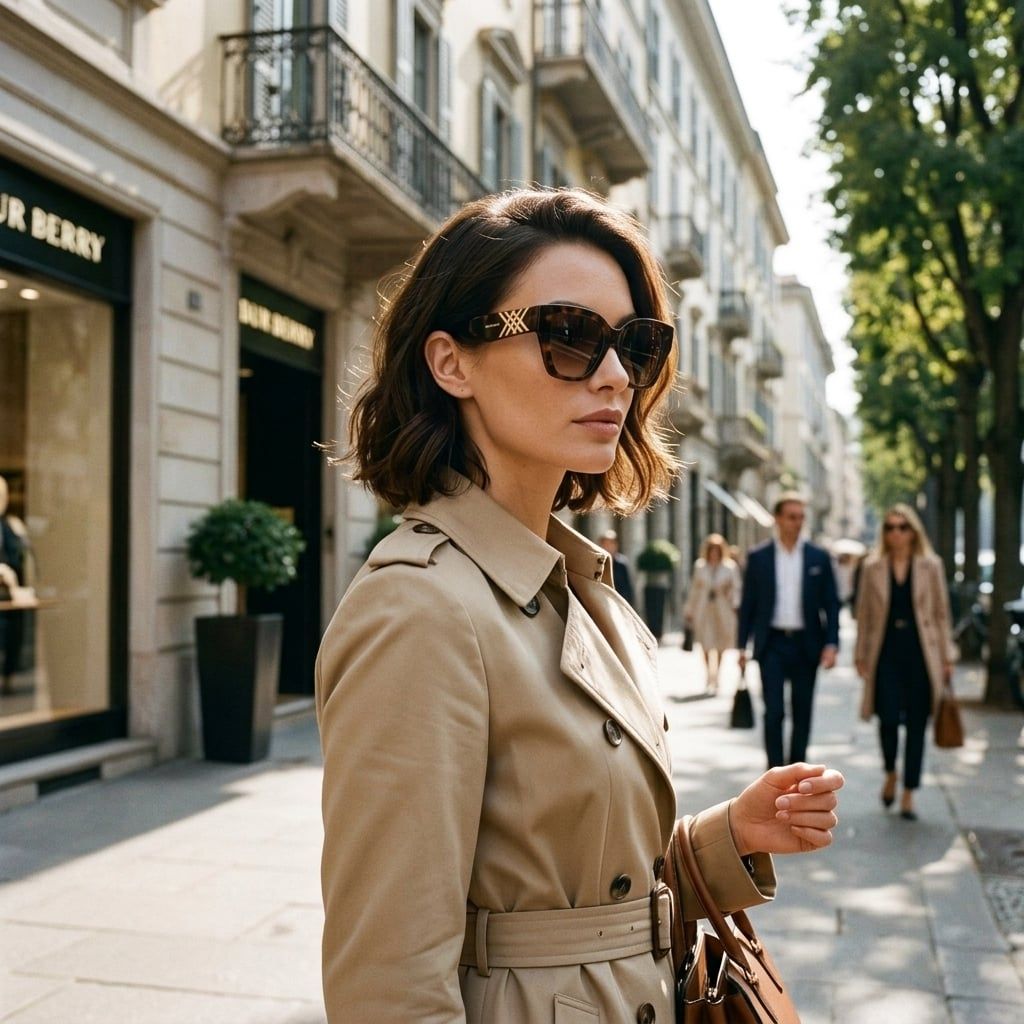 Kính mát BURBERRY BE4489U 300213 – người mẫu đeo kính