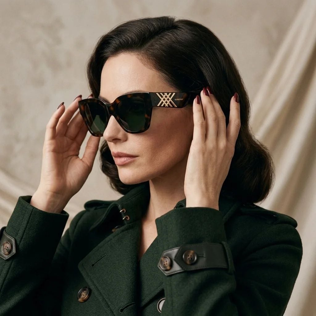 Kính mát BURBERRY BE4489U 300271 – người mẫu đeo kính
