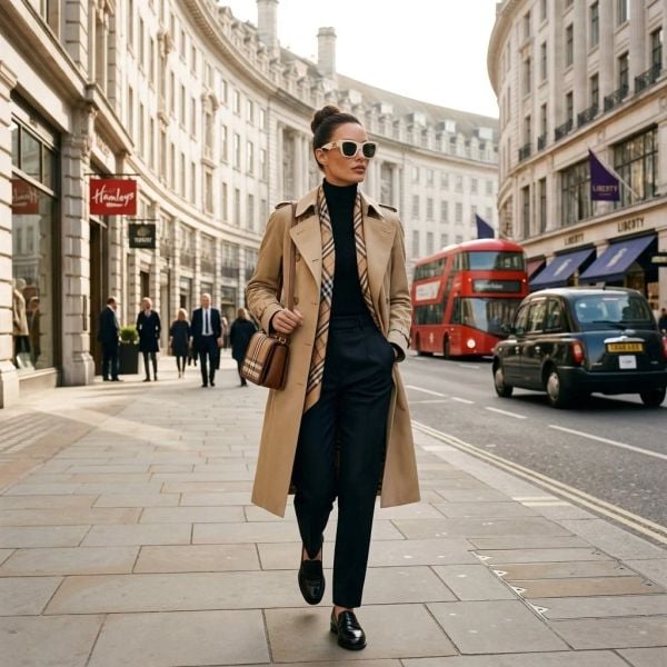 Kính mát BURBERRY BE4489U 421871 – người mẫu đeo kính
