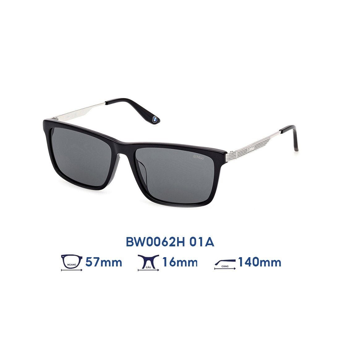 Kính mát BMW BW0062H 01A 
