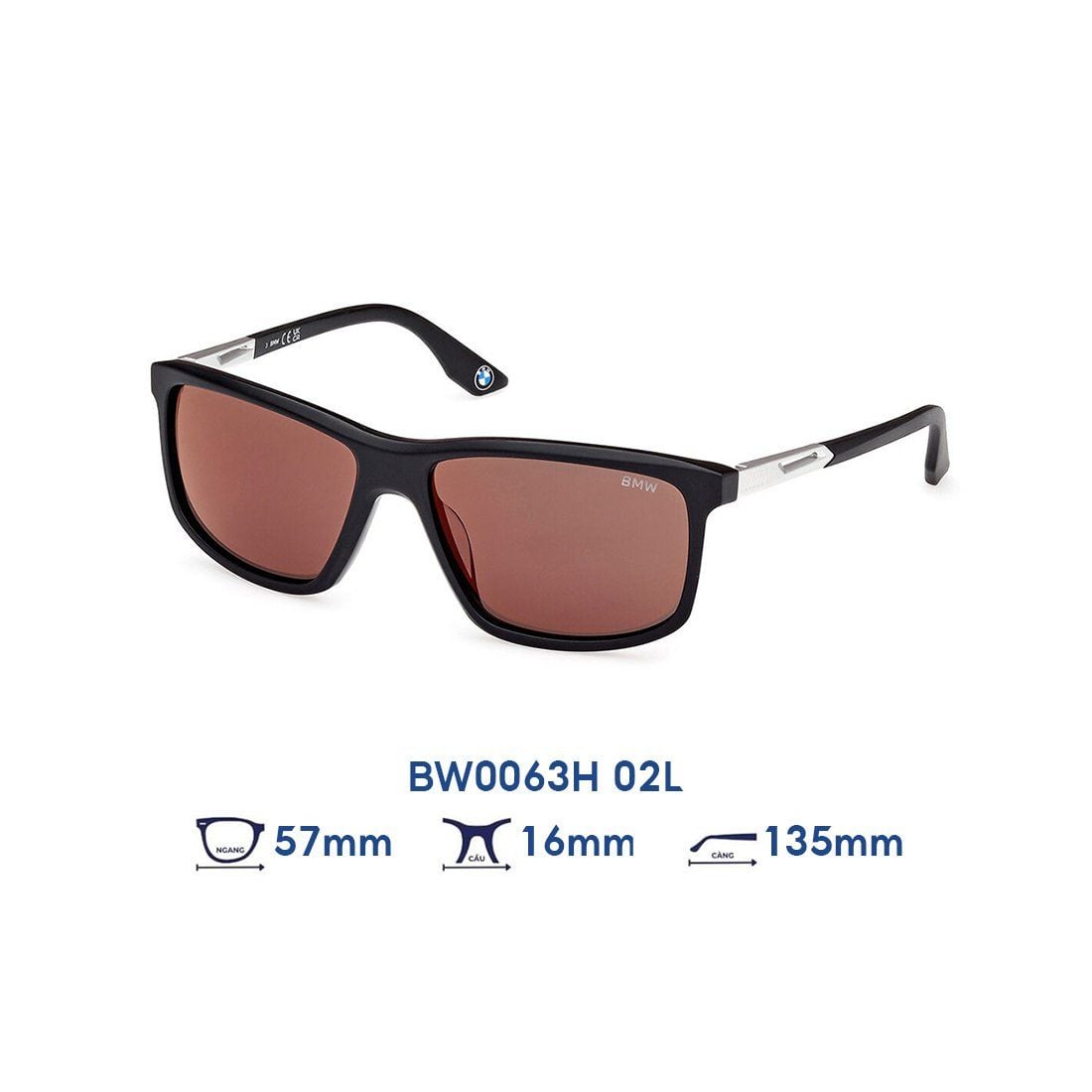  Kính mát BMW BW0063H 02L 