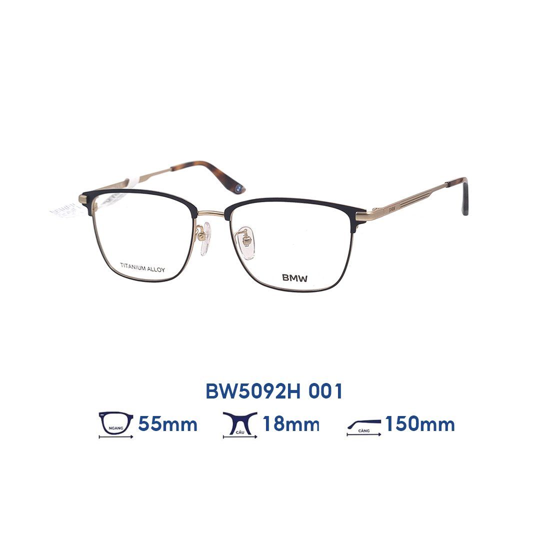  Gọng kính BMW BW5092H 001 