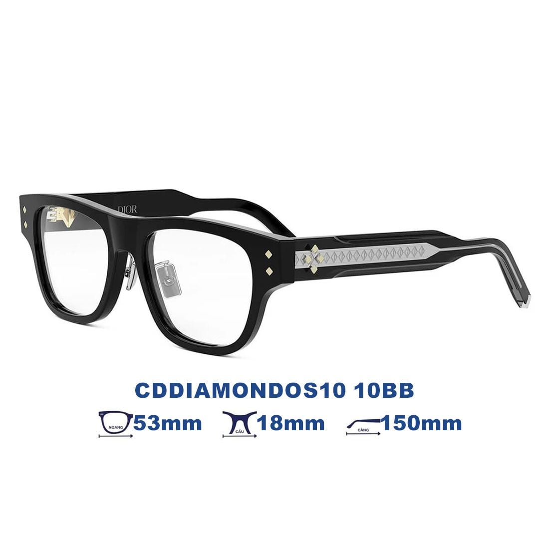 Gọng kính DIOR CDDIAMONDOS10F 10BB