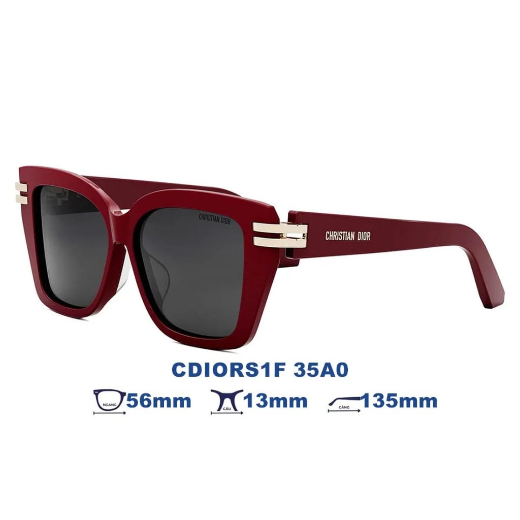 Kính mát Dior CDIORS1F 35A0 - Đỏ