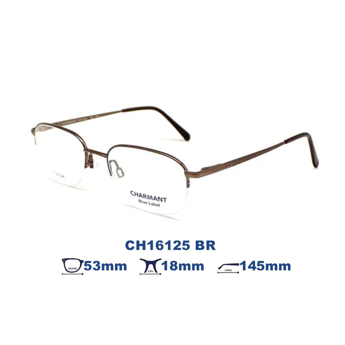 Gọng kính CHARMANT BLUE CH16125 BR