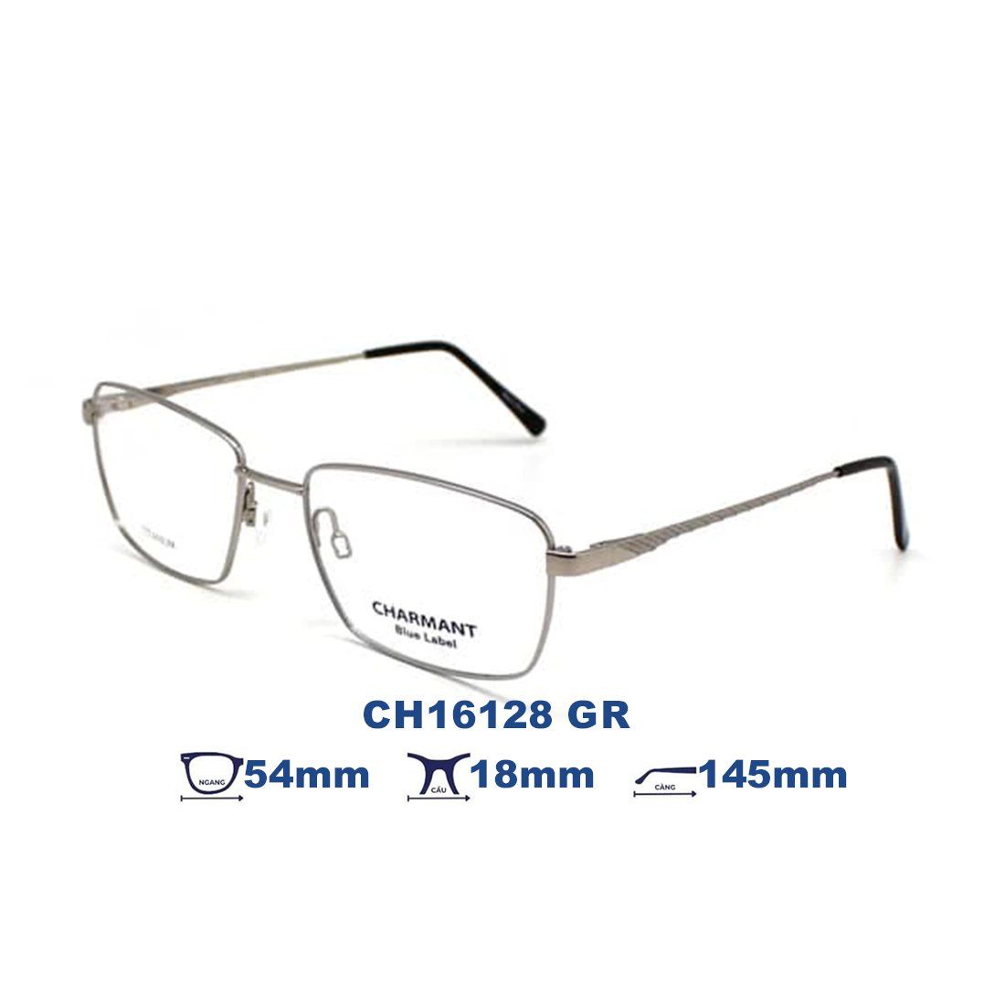 Gọng kính CHARMANT BLUE CH16128 GR