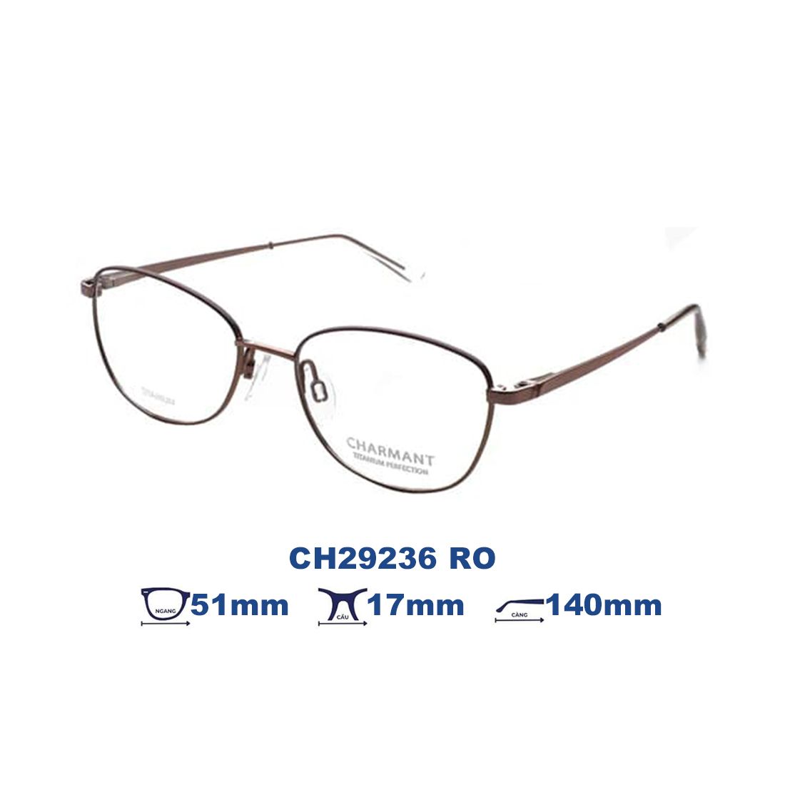  Gọng kính CHARMANT CH29236 RO 