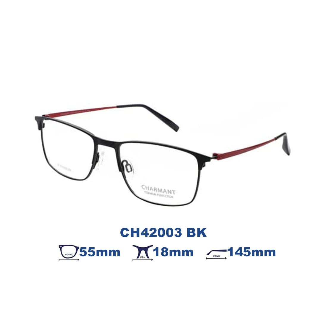  Gọng kính CHARMANT CH42003 BK 