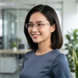 Gọng kính CHARMANT CH16446 BK – người mẫu đeo kính