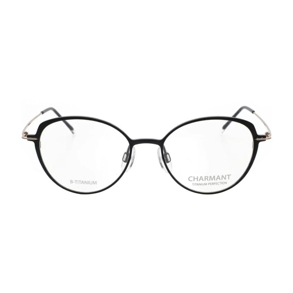 Gọng kính CHARMANT CH16716 BK – ảnh chính diện trên nền trắng