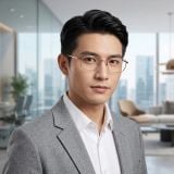 Gọng kính CHARMANT CH8172 GP – người mẫu đeo kính