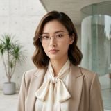 Gọng kính CHARMANT CH8172 GP – người mẫu đeo kính
