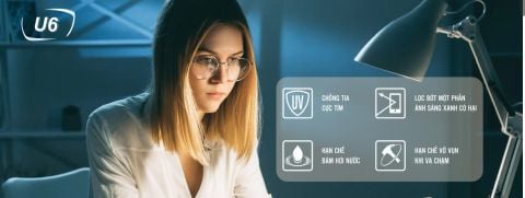 Tròng kính Chemi U6 váng phủ USH + Perfect UV | Tròng có sẵn | Mắt kính Liên Sơn
