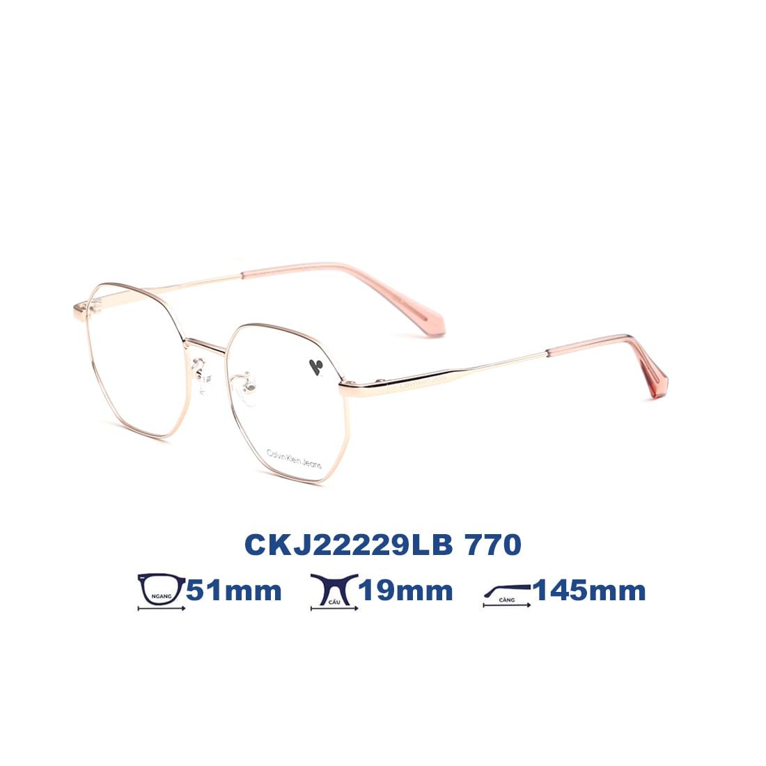  Gọng kính Calvin Klein Jeans CKJ22229LB 770 