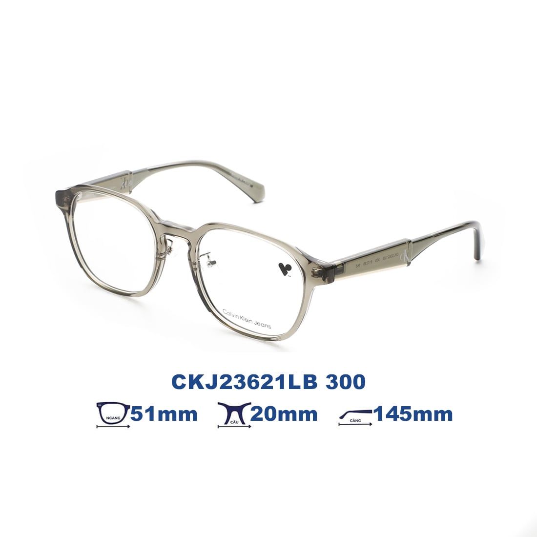  Gọng kính Calvin Klein Jeans CKJ23621LB 300 