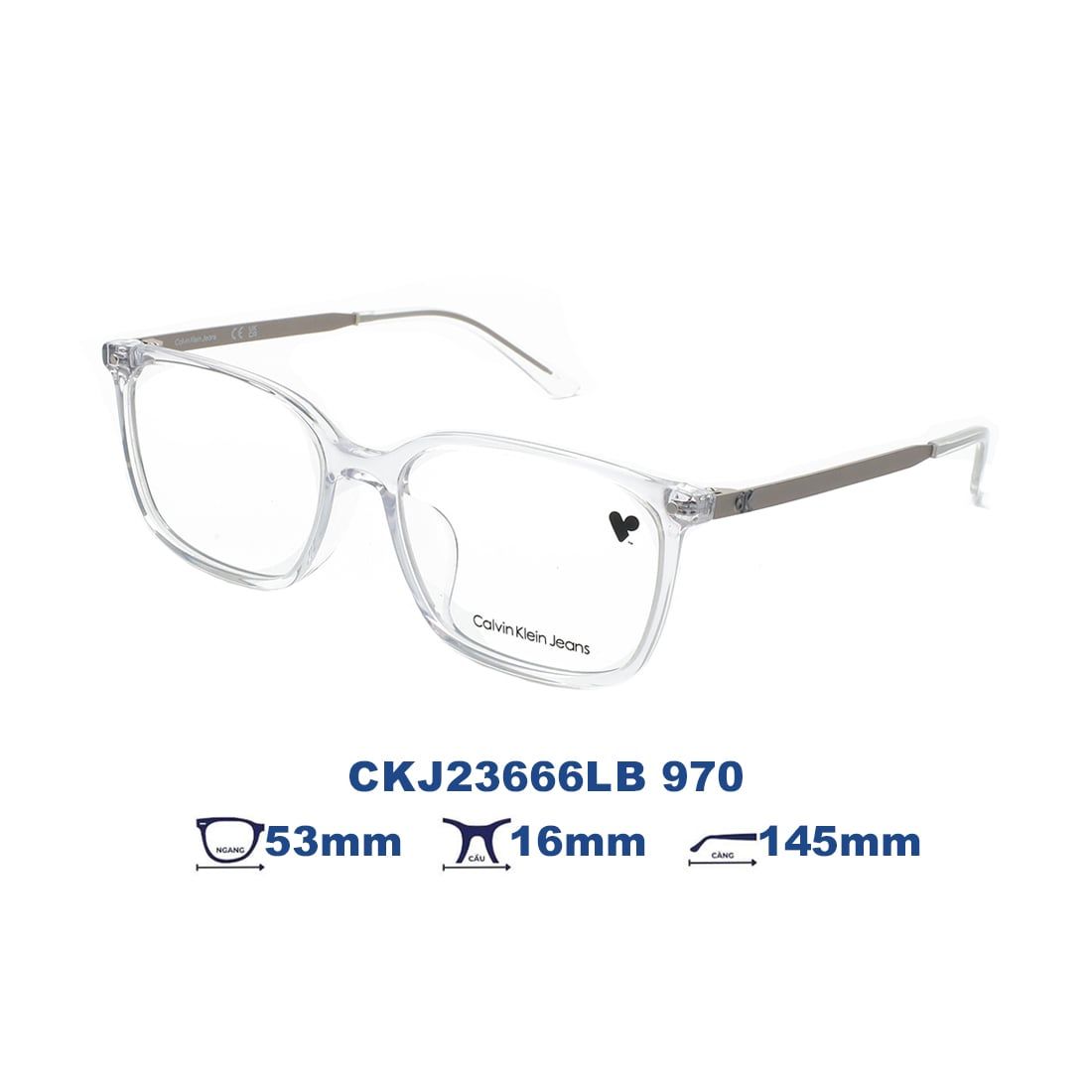  Gọng kính Calvin Klein Jeans CKJ23666LB 970 