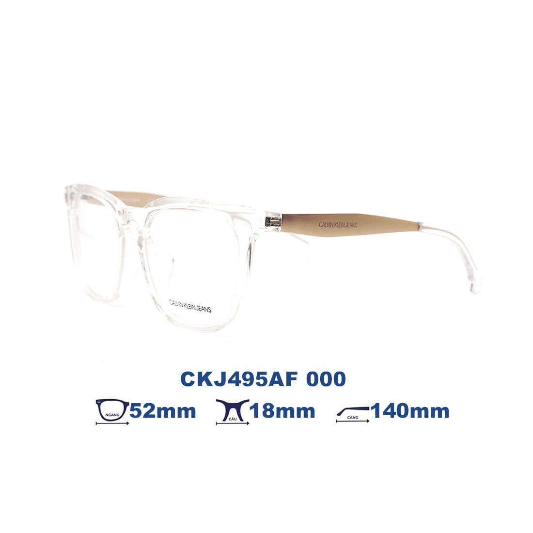  Gọng kính Calvin Klein Jeans CKJ495AF 000 
