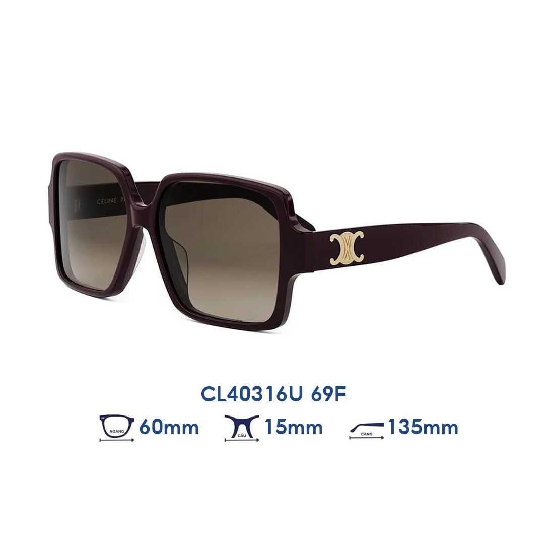  Kính mát CELINE CL40316U 69F 